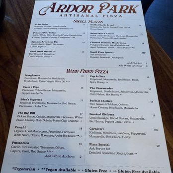 Ardor Park Artisanal Pizza - Pizza Near Me - Rochester, New York Ardor Park Artisanal Pizza - Pizza Near Me - Rochester, New York