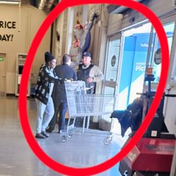 Food4Less - Security hit the Pokemon Machine & Employee in black was his look out