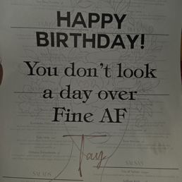 Birthday sign Birthday sign