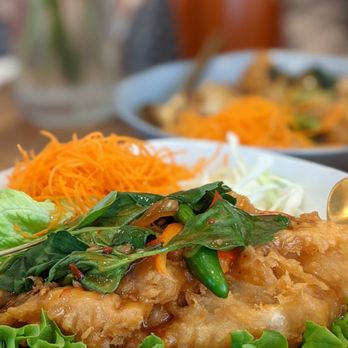 Sisters Thai - Crispy Fish Filet ($17) - Thai Near Me - Alexandria, Virginia Sisters Thai - Crispy Fish Filet ($17) - Thai Near Me - Alexandria, Virginia