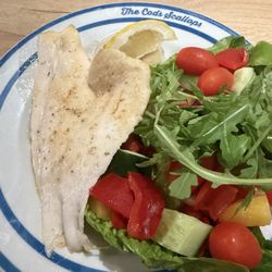 The Cods Scallops - Baked fish in garlic butter/ Salad