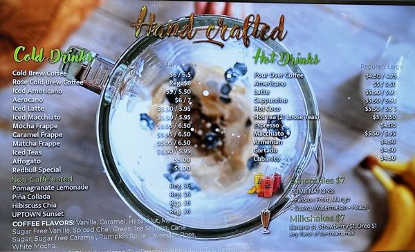 Menu photo 7 Uptown Coffee Glendale, CA Menu photo 7 Uptown Coffee Glendale, CA