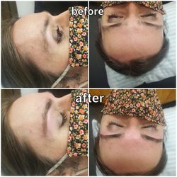 Radiant Glow Skin Studio - Before and after brow wax and tint