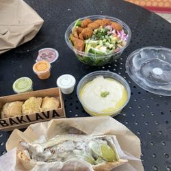 Falafel Inc - Shawarma sandwich, baklava, hummus, falafel bowl