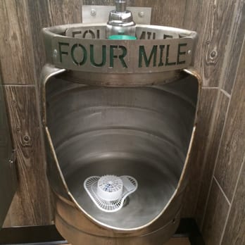 Four Mile Brewing - Coolest urinal in the history of peeing!!! - Breweries Near Me - Olean, New York