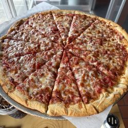 The Broken Crust - Large cheese pizza