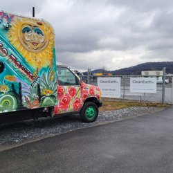Taco Town - Taco truck near business sign.