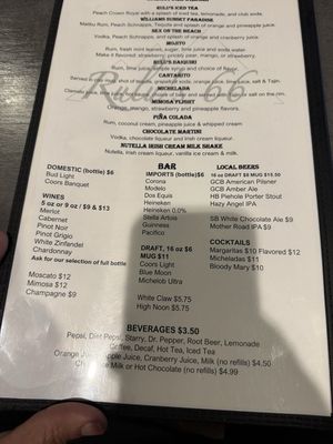 Menu photo 4 Rulu’s 66 Bar and Grill Williams, AZ