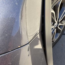 Damaged to car Damaged to car