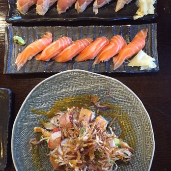 Sushi Station - Salmon & albacore sushi. Funion roll - Japanese Near Me - Riverside, California