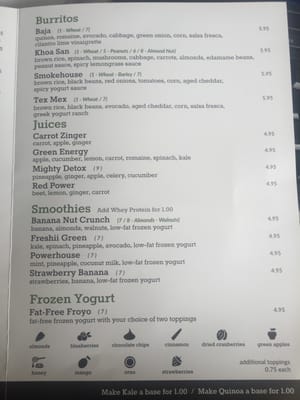 Menu photo 1 Freshii Ballsbridge, D Menu photo 1 Freshii Ballsbridge, D