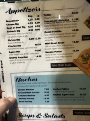 Menu photo 4 Agave Azul Cocina Mexicana Edmond, OK