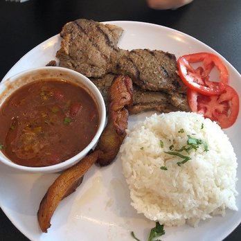 Ritchie’s Colombian Restaurant - Carne Asada con rice, beans, plantains - Colombian Near Me - College Park, Maryland Ritchie’s Colombian Restaurant - Carne Asada con rice, beans, plantains - Colombian Near Me - College Park, Maryland