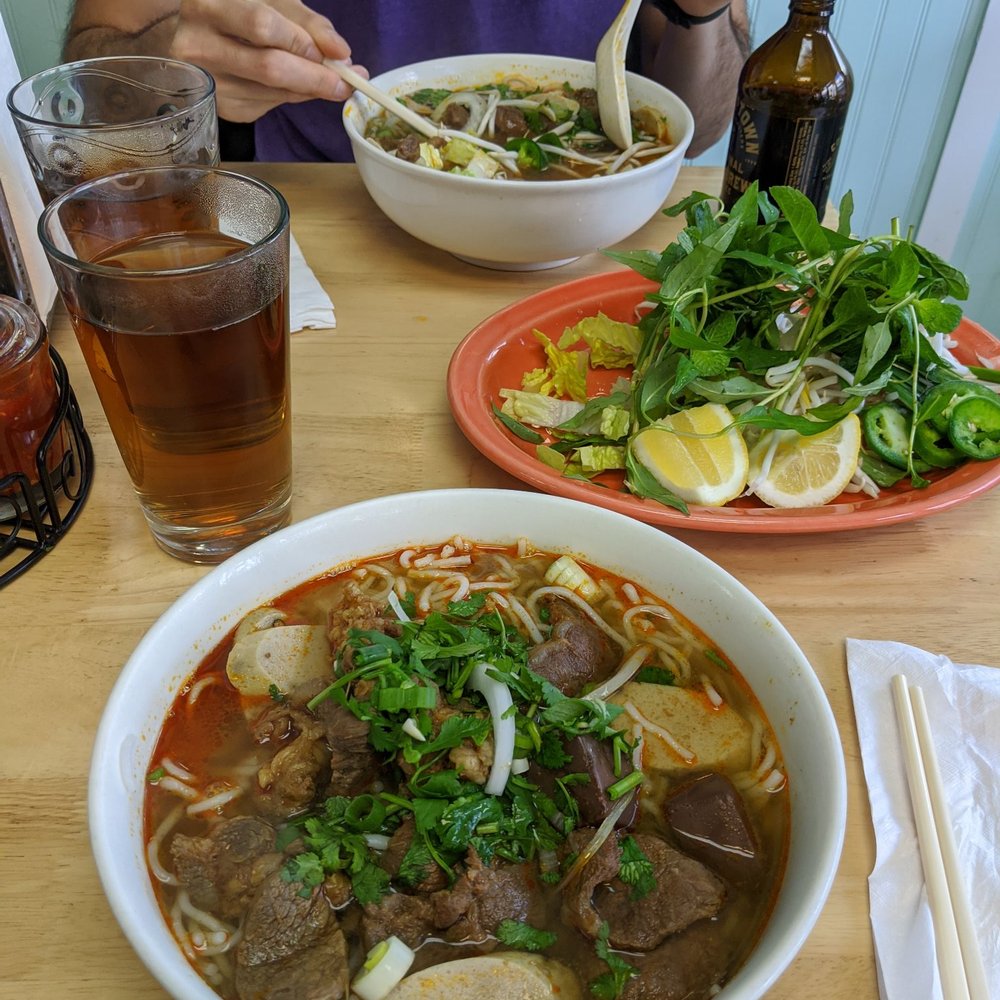Mong Thu Cafe - $13 bun bo hue - good amount of meat and great broth! - Vietnamese Near Me - San Francisco, California
