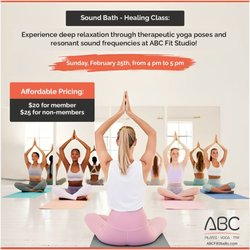 ABC Fit Studio - Join us at ABC Fit Studio for a transformative Sound Bath - Healing Class!