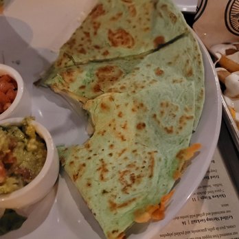 FED - "Chicken quesadilla" undercooked chicken, not seasoned a basically cheese. - New American Near Me - Stockton, California FED - "Chicken quesadilla" undercooked chicken, not seasoned a basically cheese. - New American Near Me - Stockton, California