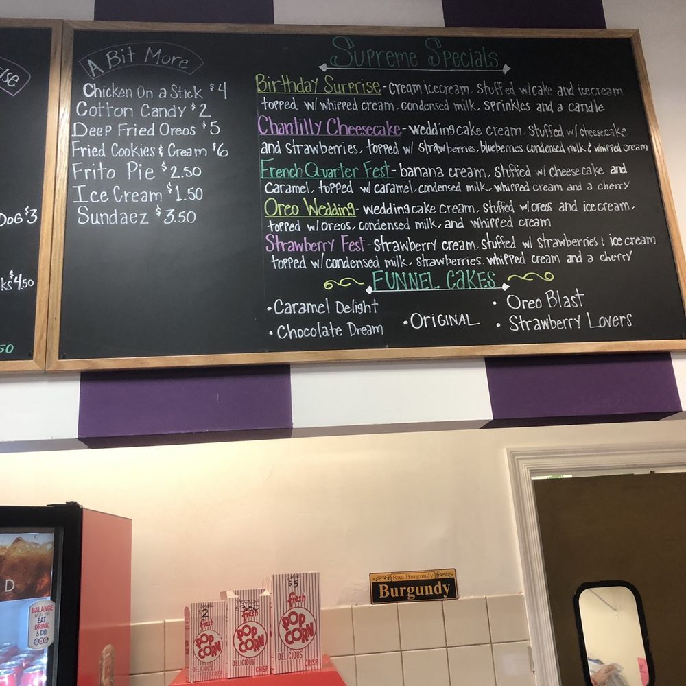 Sno Carnival - Menu - Desserts Near Me - Metairie, Louisiana Sno Carnival - Menu - Desserts Near Me - Metairie, Louisiana