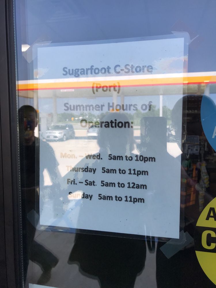 SUGARFOOT CONVENIENCE STORE Updated September 2024 5430 NE Hwy 82