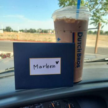 Dutch Bros Coffee - My daily Large white chocolate mocha and a super sweet gift - Juice Bars & Smoothies Near Me - Visalia, California Dutch Bros Coffee - My daily Large white chocolate mocha and a super sweet gift - Juice Bars & Smoothies Near Me - Visalia, California