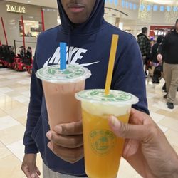 Co-Cool Smoothie & Bubble Tea - Watermelon Milk Tea & Passion Fruit Green Tea