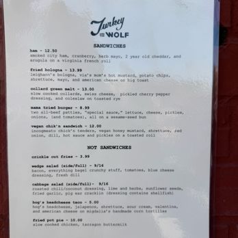 Turkey And The Wolf - Posted Menu - Sandwiches Near Me - New Orleans, Louisiana Turkey And The Wolf - Posted Menu - Sandwiches Near Me - New Orleans, Louisiana