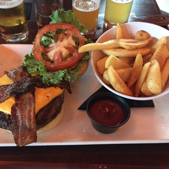 Park Lane Tavern - Tavern Burger with Cheese & Bacon added + Fries - Fish & Chips Near Me - Hampton, Virginia Park Lane Tavern - Tavern Burger with Cheese & Bacon added + Fries - Fish & Chips Near Me - Hampton, Virginia
