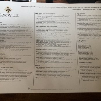 GRANVILLE - Menu - New American Near Me - Studio City, California GRANVILLE - Menu - New American Near Me - Studio City, California