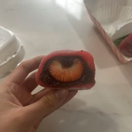 Strawberry Red Bean Mochi Strawberry Red Bean Mochi