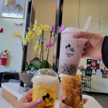 Tsaocaa - Mango yogurt drink, taro boba, brown sugar boba - Bubble Tea Near Me - Indianapolis, Indiana