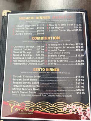 Menu photo 6 Yamato Sushi Steak House Athens, TX