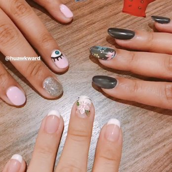 Citi Nail and Spa - My eye design with my friends' floral designs - Nail Salons Near Me - Annandale, Virginia Citi Nail and Spa - My eye design with my friends' floral designs - Nail Salons Near Me - Annandale, Virginia