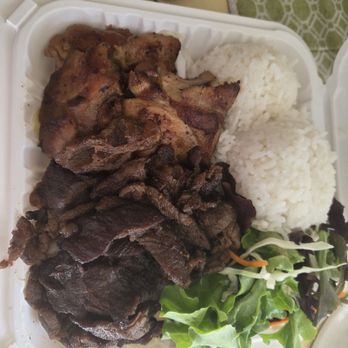 Ono Hawaiian BBQ - Chicken and beef combo Plenty for two if your not a big eater - Hawaiian Near Me - Anaheim, California Ono Hawaiian BBQ - Chicken and beef combo Plenty for two if your not a big eater - Hawaiian Near Me - Anaheim, California