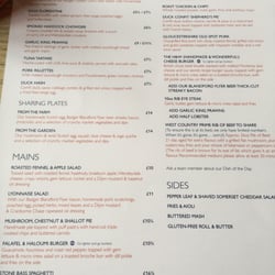 Jolly Sailor Inn - The menu