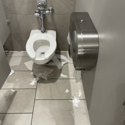 Target - Toilet paper in the floor