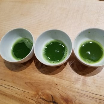 Tea And Whisk - From left to right: highest, second highest, third highest grade of matcha available here - Tea Rooms Near Me - Las Vegas, Nevada