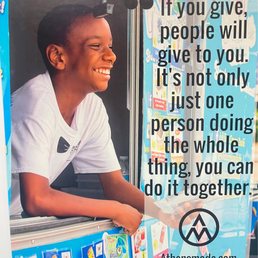 This the owner of Cool Ice Cream when he was a little boy with a dream of serving the world joy. He's grown into a really good man!