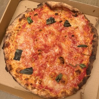 Emilio’s Wood Fire Pizza - This is what I received as a "margarita" pizza. - Pizza Near Me - Nutley, New Jersey