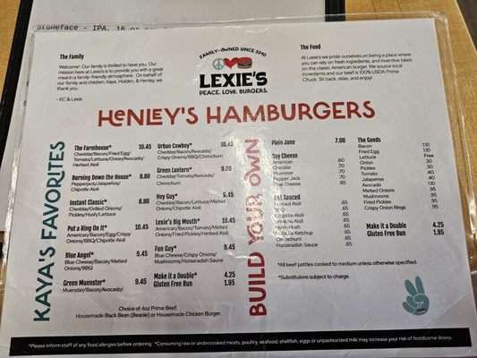 Menu photo 1 Lexie’s Dover, NH