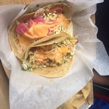 Mojo's Tacos - Franklin - Korean cabbage taco and Baja fish taco. - Tacos Near Me - Franklin, Tennessee Mojo's Tacos - Franklin - Korean cabbage taco and Baja fish taco. - Tacos Near Me - Franklin, Tennessee