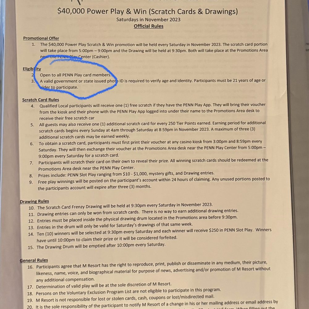 M Resort - NOT TRUE! You ALSO have to spend at least $100/month to qualify. FIX YOUR RULE or honor it! - Hotels Near Me - Henderson, Nevada M Resort - NOT TRUE! You ALSO have to spend at least $100/month to qualify. FIX YOUR RULE or honor it! - Hotels Near Me - Henderson, Nevada