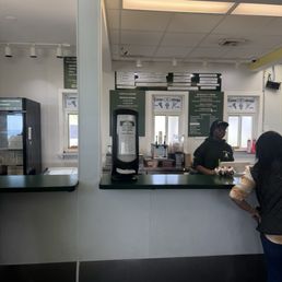 The counter area