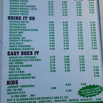 Wicked AZ Coffee - Menu - Coffee & Tea Near Me - Flagstaff, Arizona Wicked AZ Coffee - Menu - Coffee & Tea Near Me - Flagstaff, Arizona