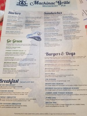 Menu photo 5 Mackinac Grille Saint Ignace, MI Menu photo 5 Mackinac Grille Saint Ignace, MI