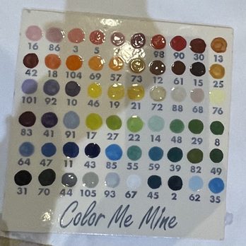Color Me Mine - Paints are easy to choose from - Paint-Your-Own Pottery Near Me - Las Vegas, Nevada