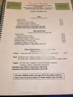 Menu photo 6 Connie's Kitchen Wallingford, CT