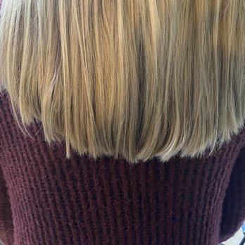 The Cut and Colour Bar - Rounded one side.  Left blunt on the other.  Nothing is textured!!! - Hair Stylists Near Me - El Lago, Texas