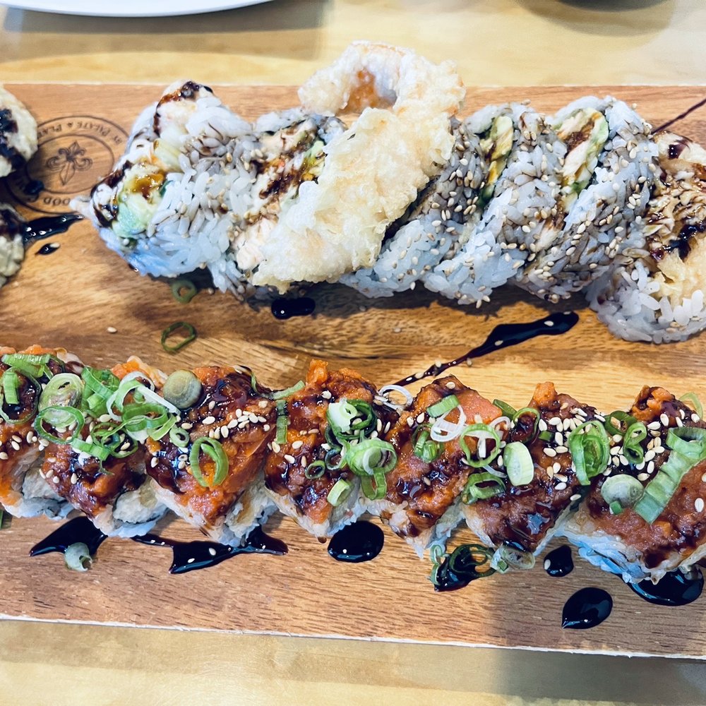 Jin Sushi - Tempura salmon roll ( back ) - Sushi Bars Near Me - Lakewood, Washington Jin Sushi - Tempura salmon roll ( back ) - Sushi Bars Near Me - Lakewood, Washington
