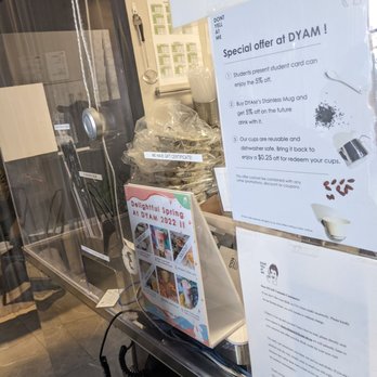 Don't Yell At Me - a display in a store window - Coffee & Tea Near Me - Calgary, Alberta