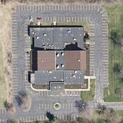 Temple El Emeth - aerial shot of the Temple (from Google Maps)