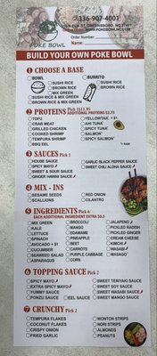 Menu photo 1 Poke Bowl Greensboro, NC Menu photo 1 Poke Bowl Greensboro, NC